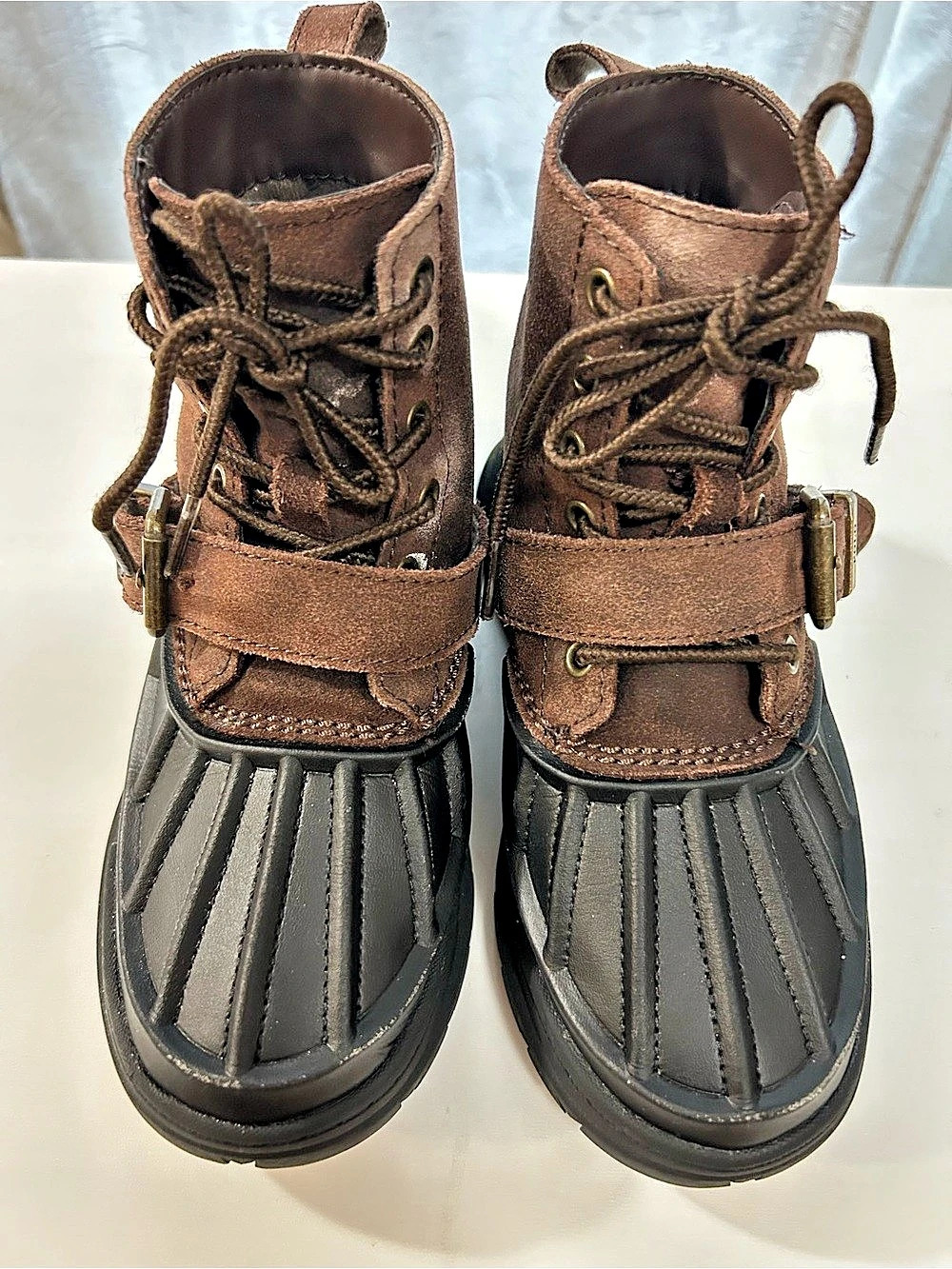 Polo Ralph Lauren Oslo Low Waterproof Leather-Suede Boot Boots Brown & Black